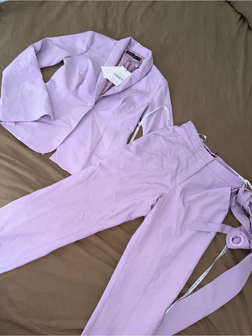 Lilac Tailored Pants & Blazer Set